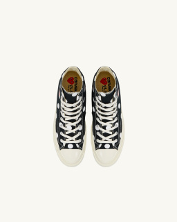 Comme des Garçons PLAY - Polka Dot High - Black - allanjoseph
