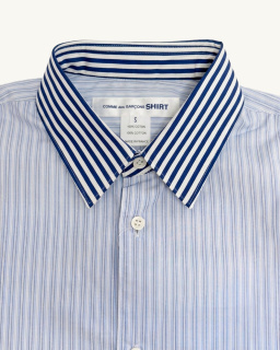 Comme des Garçons Shirt - Chemise rayée - Bleu - allanjoseph