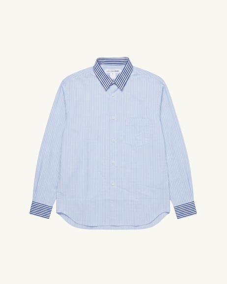Comme des Garçons Shirt - Chemise rayée - Bleu - allanjoseph