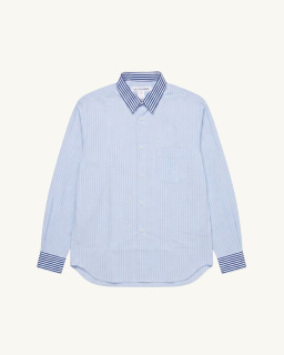 Comme des Garçons Shirt - Chemise rayée - Bleu - allanjoseph