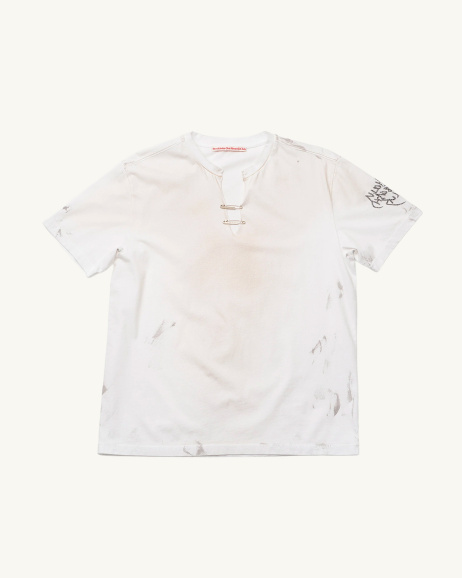 Stockholm Surfboard Club - Franz Pin T-shirt - White - Unisex - allanjoseph