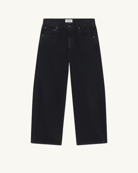 Agolde - Jean Low Curve Crop - Noir - allanjoseph