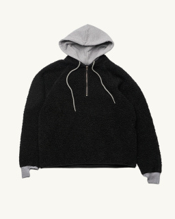 Stockholm Surfboard Club - Farm Fleece Hoodie - Black - allanjoseph