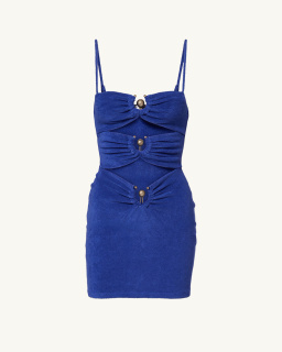 Christopher Esber - Orbit Mini Dress - Indigo - allanjoseph