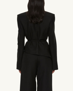 Christopher Esber - Asymmetrical Blazer - Black - allanjoseph