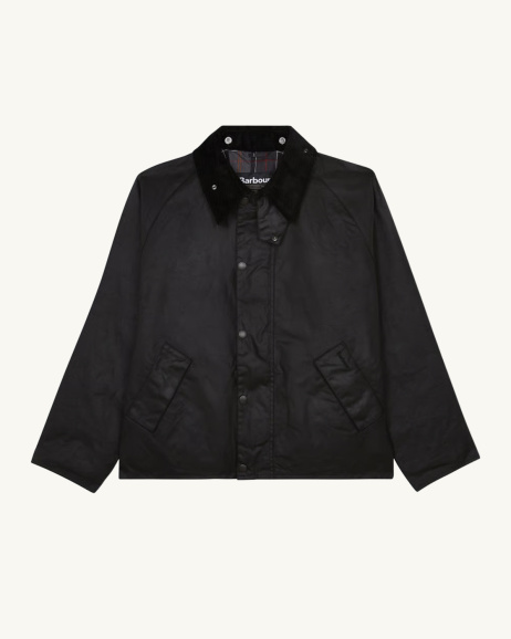 Barbour - Transport Waxed Jacket - Black - allanjoseph