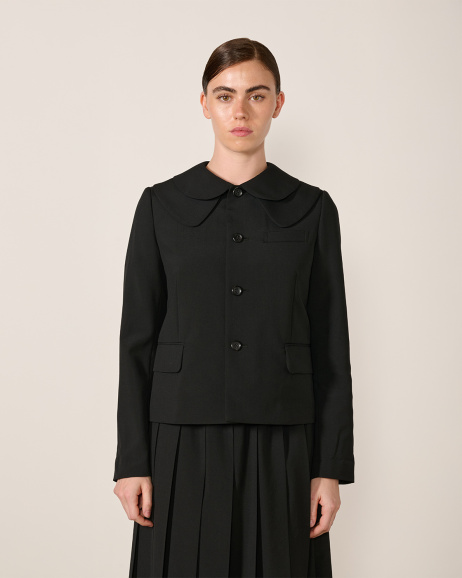 Comme des Garçons GIRL - Double Collar Jacket - Black - allanjoseph