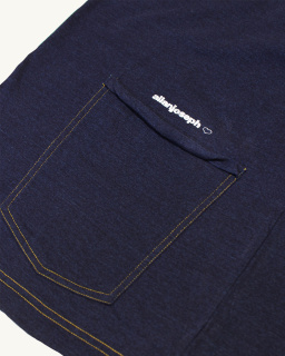 Allanjoseph - Back Pocket T-Shirt - Indigo - allanjoseph