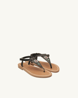 K Jacques x HTC - Coriolan Sandals - Black - allanjoseph