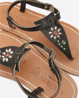 K Jacques x HTC - Coriolan Sandals - Black - allanjoseph