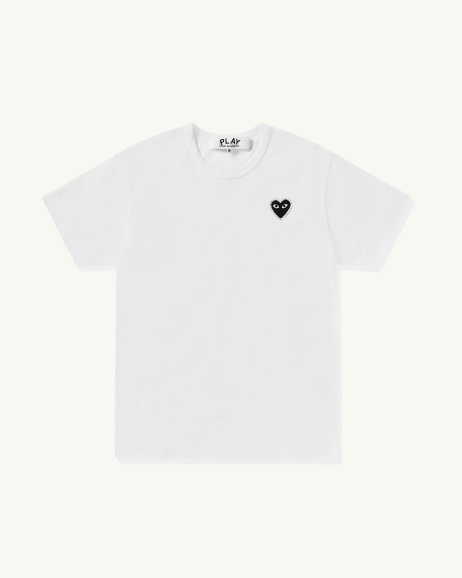 Comme des Garçons Play - T-shirt Strass - Blanc/Noir - allanjoseph