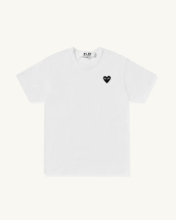 Comme des Garçons Play - T-shirt Strass - Blanc/Noir - allanjoseph