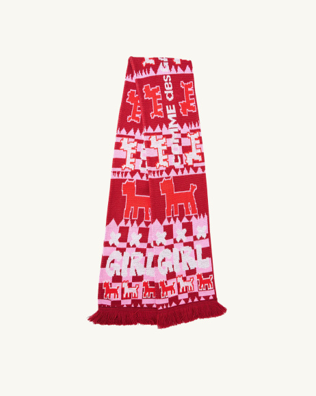 Comme des Garçons Girl - Arena Scarf - Burgundy - allanjoseph