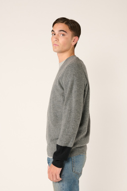 Comme des Garçons Shirt - Wool cardigan - Grey/Black - allanjoseph