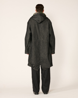 Engineered Garments - Highland Denim Parka - Black - allanjoseph