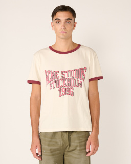 Acne Studios - T-shirt Imprimé Universitaire - Ecru - allanjoseph