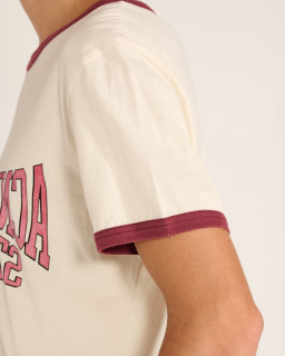 Acne Studios - T-shirt Imprimé Universitaire - Ecru - allanjoseph