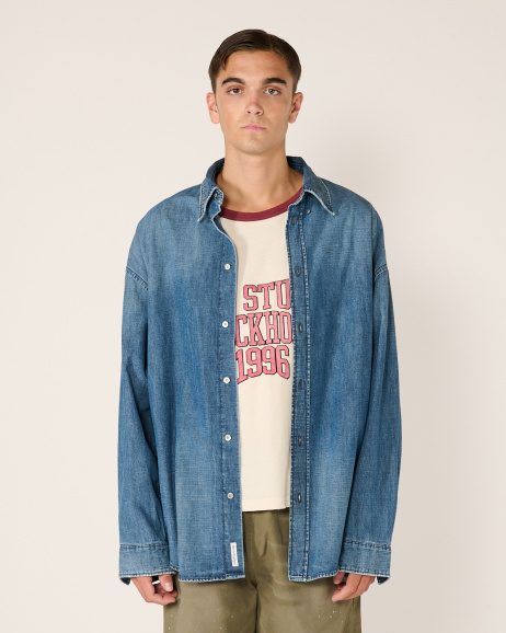 Acne Studios - Chemise en Jean - Bleu - allanjoseph