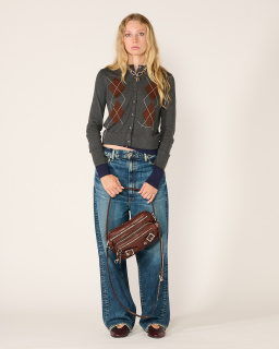 Acne Studios - Cardigan Superposé - Gris - allanjoseph