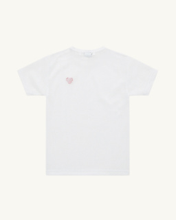 Comme des Garçons PLAY - Mesh T-shirt - White - Unisex - allanjoseph