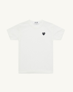 CDG Play - T-shirt Mesh - Blanc - Unisexe - allanjoseph