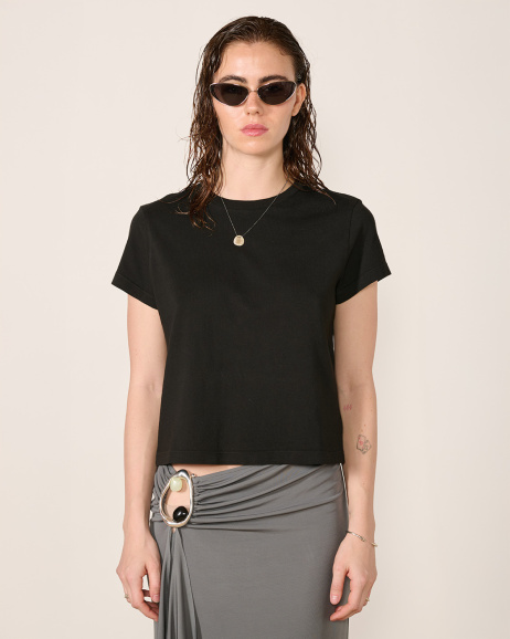 Agolde - T-shirt Adine - Black - allanjoseph
