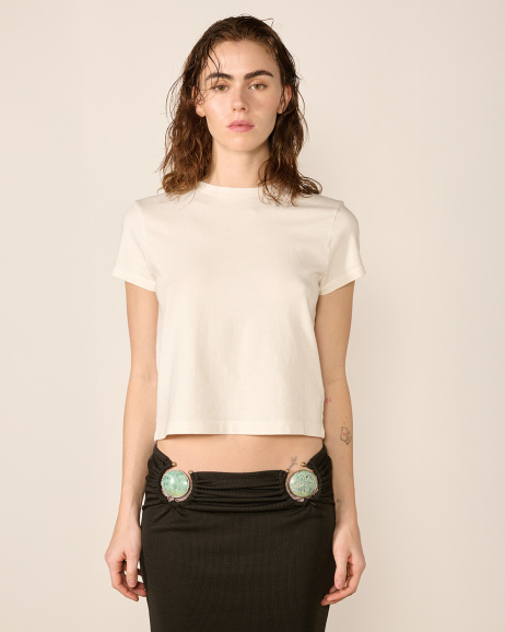 Agolde - T-shirt Adine - White - allanjoseph