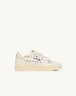 Autry - Medalist Low Perforées - Beige - Femme - allanjoseph