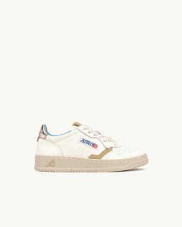 Autry Medalist Low - White/Beige/Platinum - Women - allanjoseph