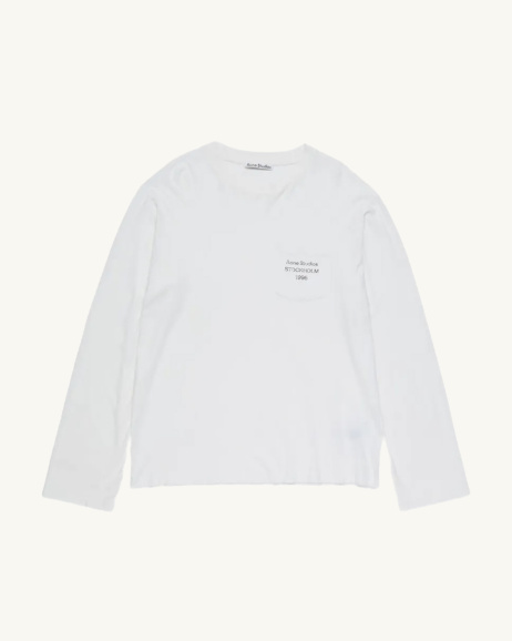 Acne Studios - T-shirt à manches longues - Blanc - Unisexe - allanjoseph