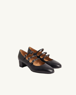 Carel - Matt Leather Kina - Black - allanjoseph