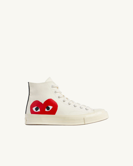 Converse x CDG - Converse Chuck Taylor x CDG high white - allanjoseph