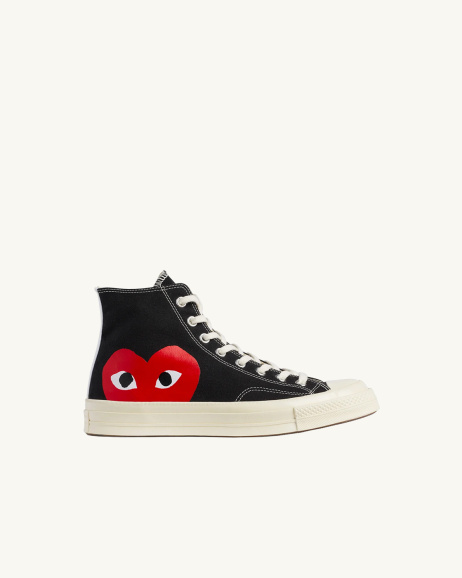 Play Comme des Garçons - Converse Chuck Taylor x CDG high black - allanjoseph