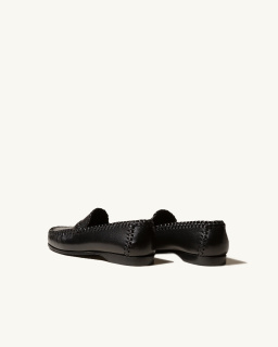 Hereu Studio - Sastre Supple Shiny Loafers - Black - allanjoseph