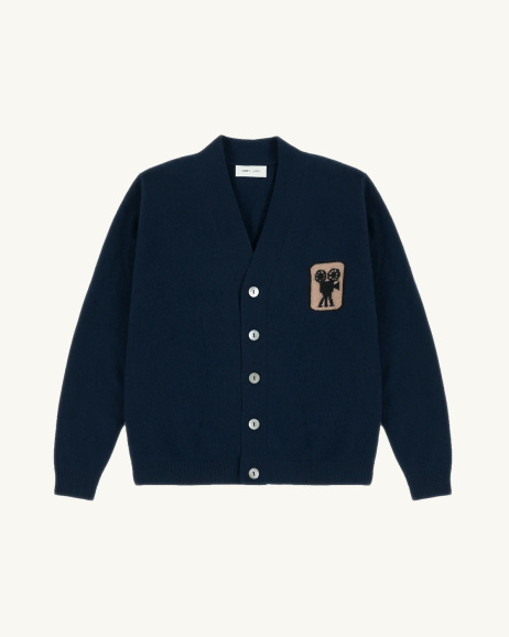 Leret Leret - Cardigan N°103 en cachemire - Navy - allanjoseph