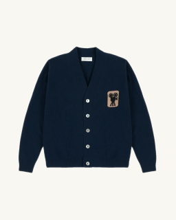 Leret Leret - Cashmere Cardigan No. 103 - Navy - allanjoseph