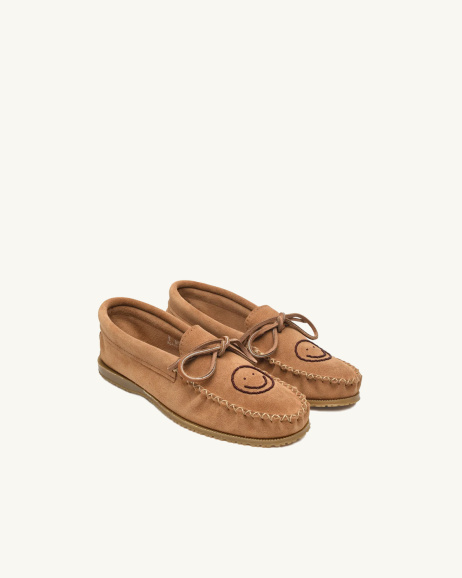 Chamula - Mocassins Smiley - Moka - Femme - allanjoseph