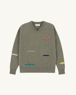 Leret Leret - Pull N°104 en cachemire - Gris - allanjoseph