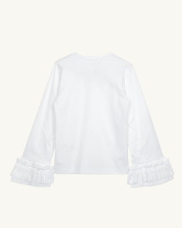 Comme des Garçons Girl - Ruffled T-shirt - White - allanjoseph