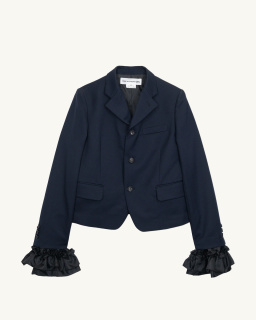 Comme des Garçons Girl - Ruffled Jacket - Blue/Black - allanjoseph