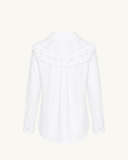 Comme des Garçons Girl - Chemise Dentelle - Blanc - allanjoseph