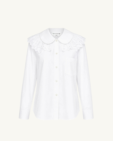 Comme des Garçons Girl - Chemise Dentelle - Blanc - allanjoseph