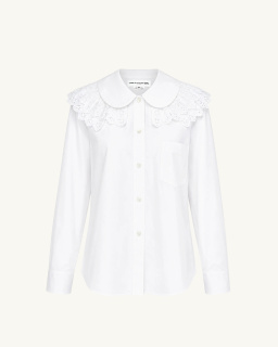 Comme des Garçons Girl - Lace Collar Blouse - White - allanjoseph