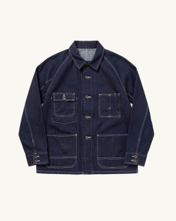 Ordinary Fits - Coverall One Wash Jacket - Indigo - allanjoseph