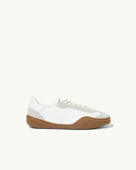 Acne Studios - Sneakers Bars W blanc/brown - allanjoseph