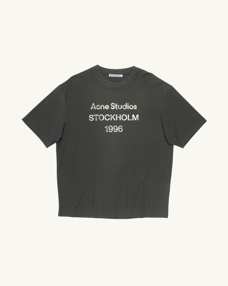 Acne Studios - Used Logo black T-Shirt - allanjoseph