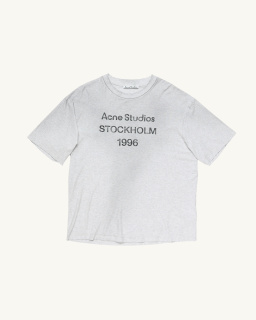 T-Shirt logo gris - Unisexe - Acne Studios - allanjoseph