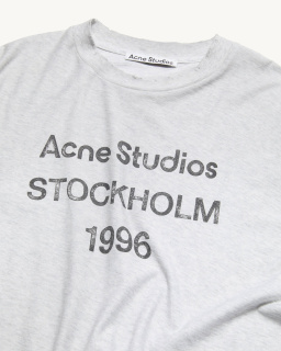 T-Shirt logo gris - Unisexe - Acne Studios - allanjoseph