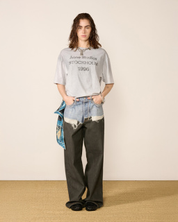 T-Shirt logo gris - Unisexe - Acne Studios - allanjoseph
