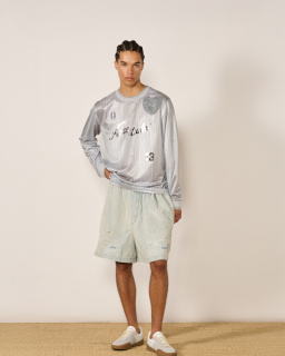 Acne Studios - Jersey à logo - Gris - allanjoseph